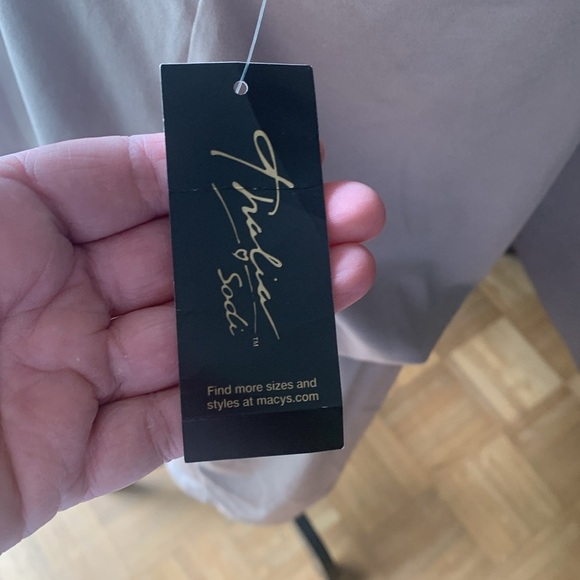 Thalia Sodi Antiqua Sleeveless Dress Size M NWT Knee Length Beaded Stretch - Picture 8 of 10